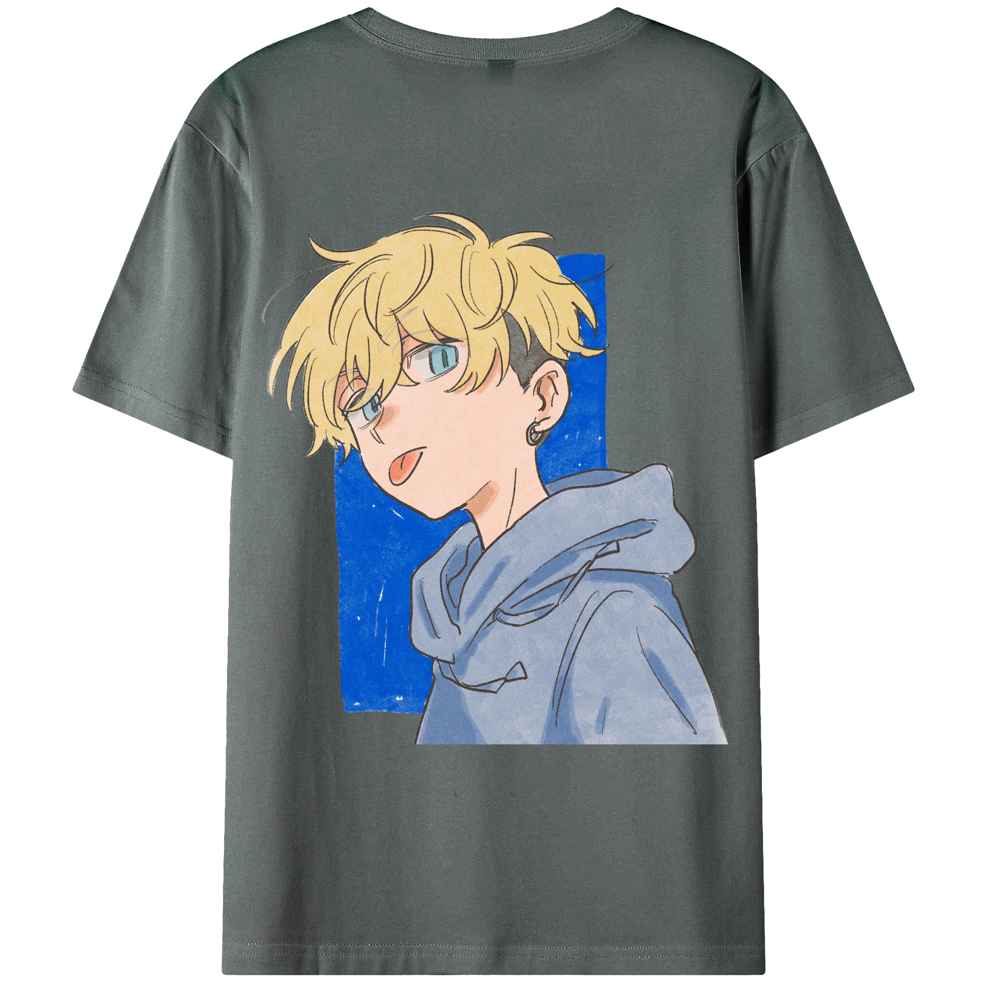 （画像用） 東京リベンジャーズ Tokyo Revengers 綿100％ メンズ半袖Tシャツ（バックプリント） 通気性